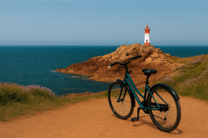 Scopri di più sull'articolo Île de Bréhat in bici: viaggio tra scogliere rosa, fiori e artigiani in Bretagna